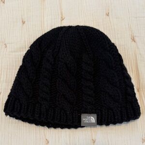 The North Face Black Cable Knit Beanie